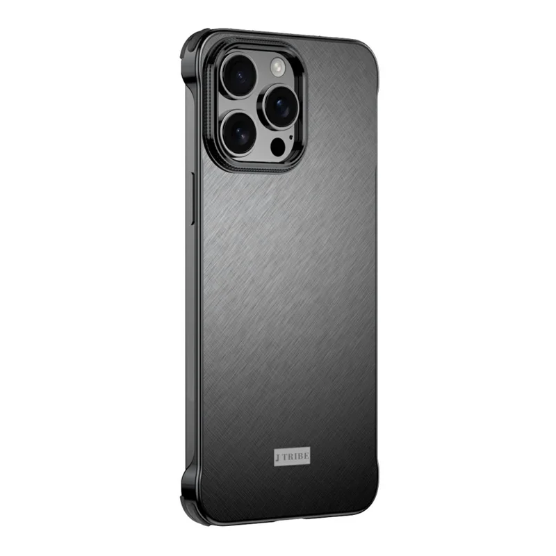 Obudowa na iPhone 15 Pro Max Obudowa matowa PC + Silikon + Stop - Czarny