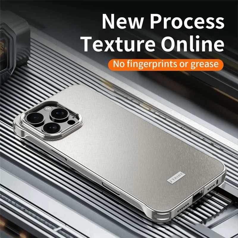 Obudowa na iPhone 15 Pro Max Obudowa matowa PC + Silikon + Stop - Czarny