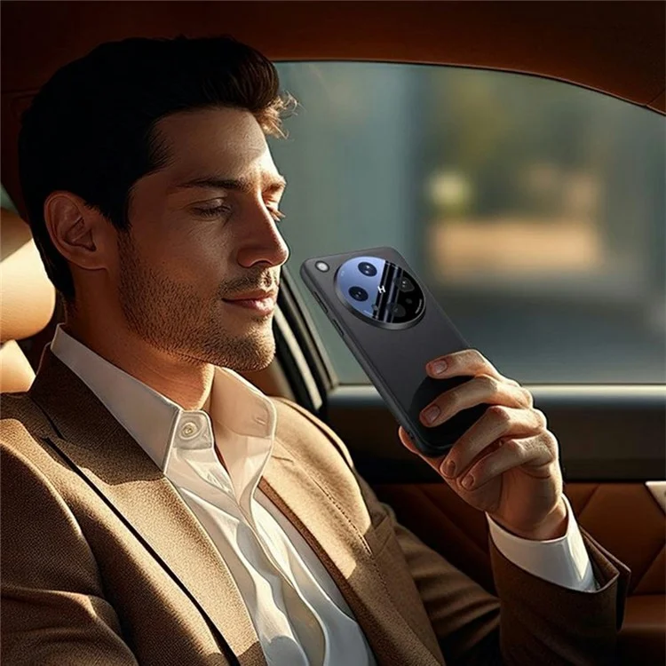 Funda para Oppo Find X8 Ultra 5G de Cuero + Silicona con Protección de Airbag para Lente, Cobertura Total - Negro