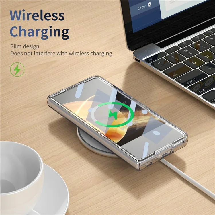 Étui pour Honor Magic V3 5G avec Support Magnétique et Coque Transparente en PC, avec Film de Protection Écran HD - Noir