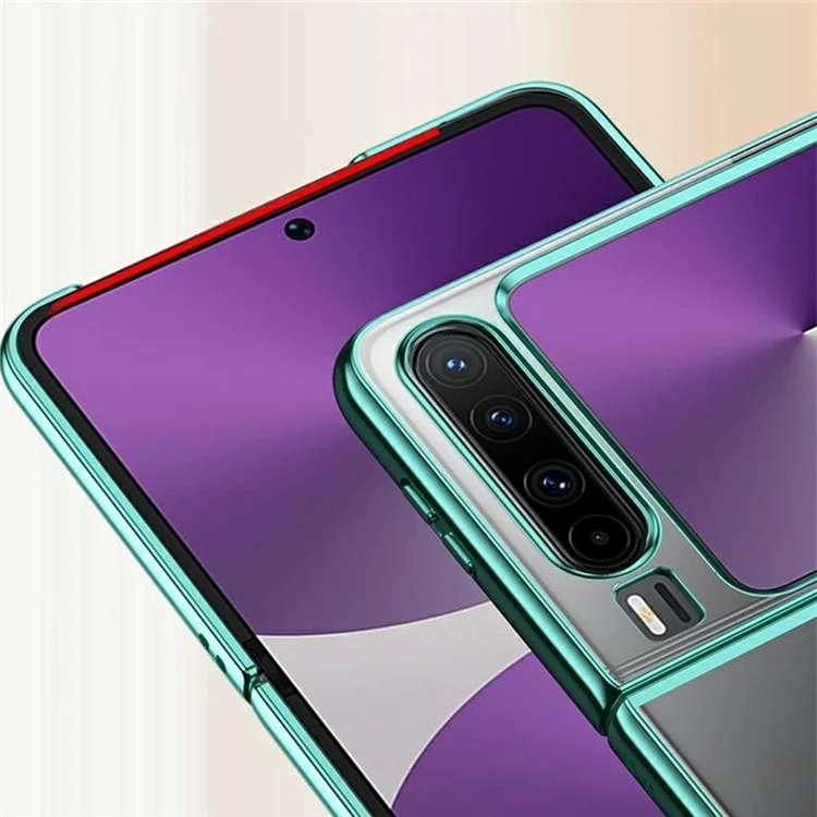 Cover per Huawei Pura X Elettroplacato Trasparente in PC - Verde