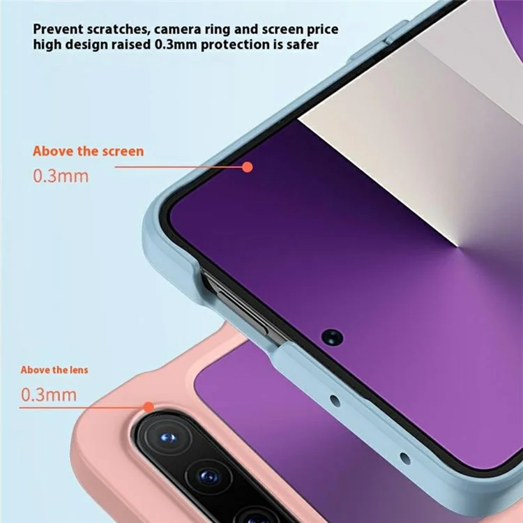 Cover per Huawei Pura X con Protezione Cerniera, Skin-Touch PC - Rosa