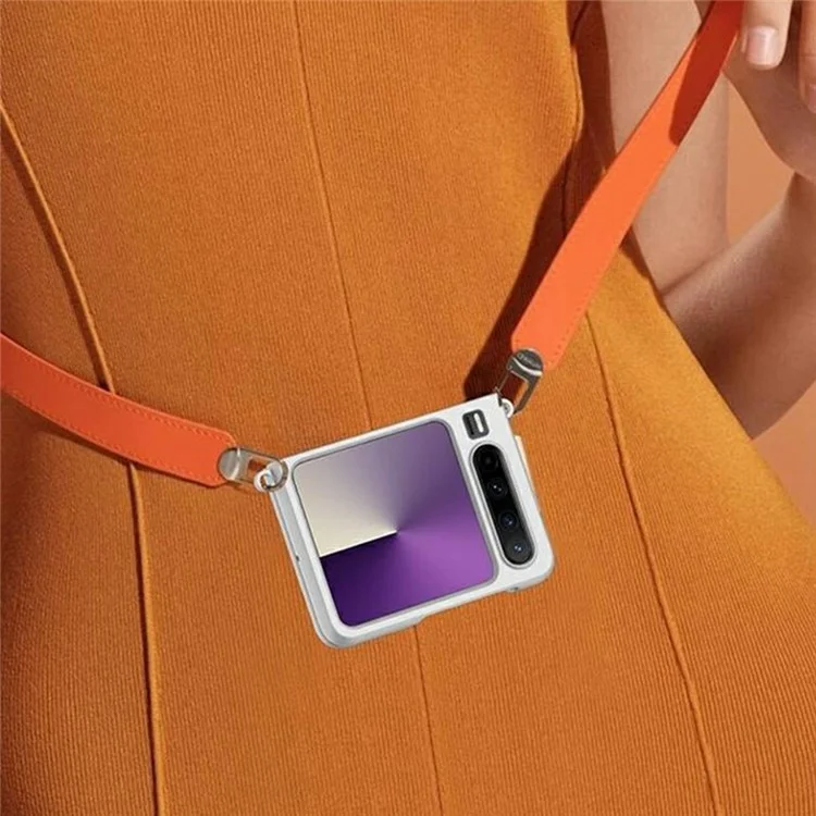Per il caso Huawei Pura X Skin-Touch PC Cover del telefono con fori per il cordino - Rosa + Ciano
