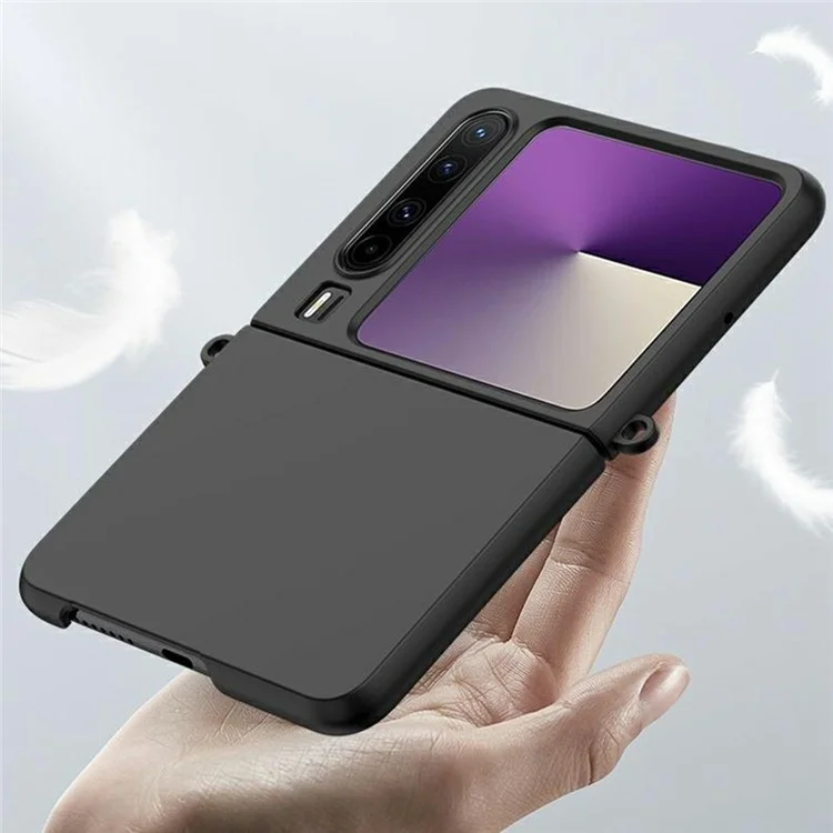 Per il caso Huawei Pura X Skin-Touch PC Cover del telefono con fori per il cordino - Rosa + Ciano