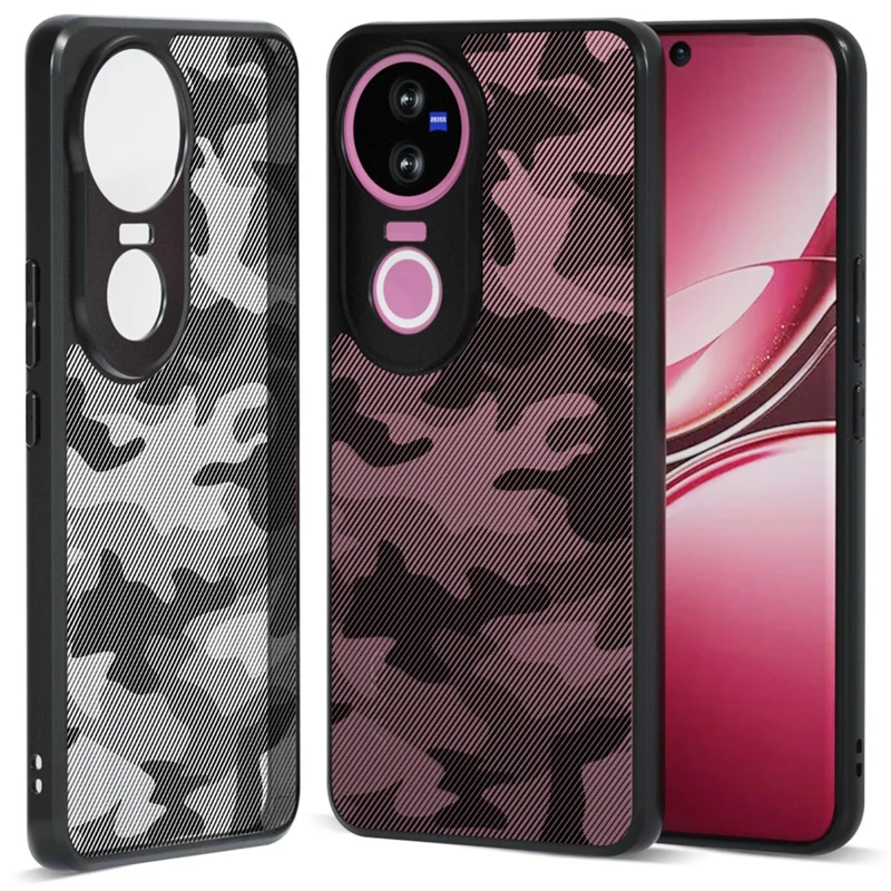 IBMRS For vivo V50 5G Case Soft TPU Frame Hard PC Back Anti-Fall Phone Cover - Artistic Camouflage