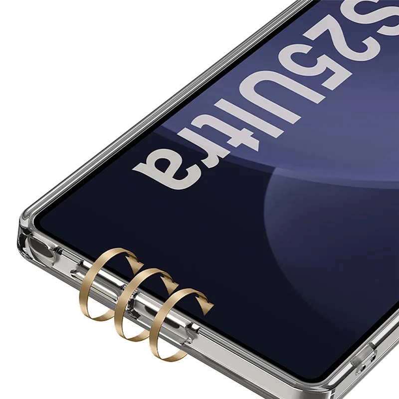 GKK Für Samsung Galaxy S25 Ultra Magnetische Hülle mit Ständer TPU + PC Transparente Handyrückseite - Transparent