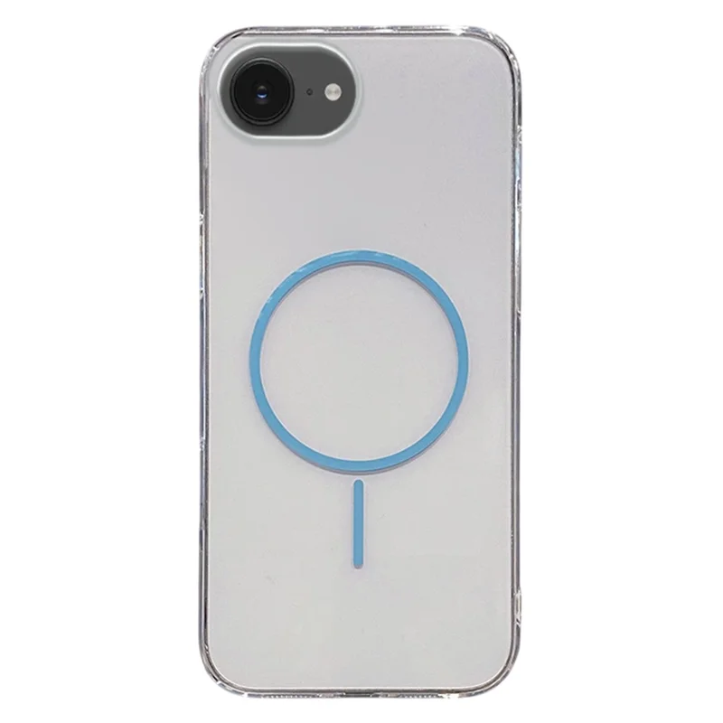 For iPhone 17e / 16e Case Compatible with MagSafe Clear Slim PC Phone Back Cover - Transparent Gold