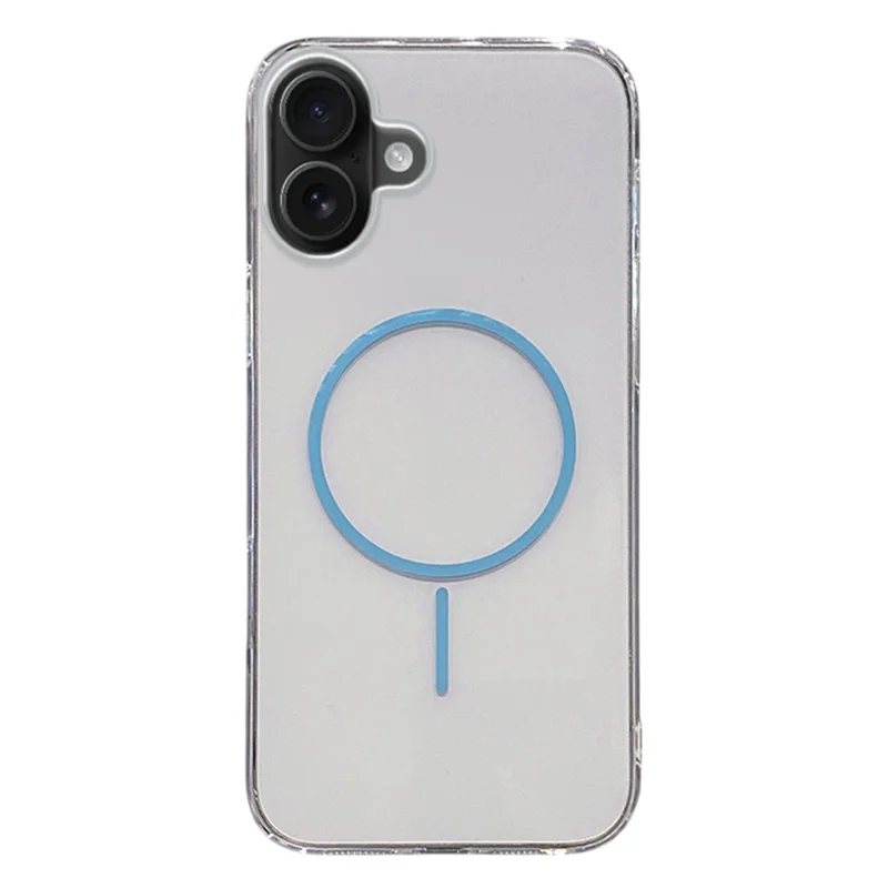 For iPhone 16 Plus Case Compatible with MagSafe Clear Slim PC Phone Back Cover - Transparent Pink