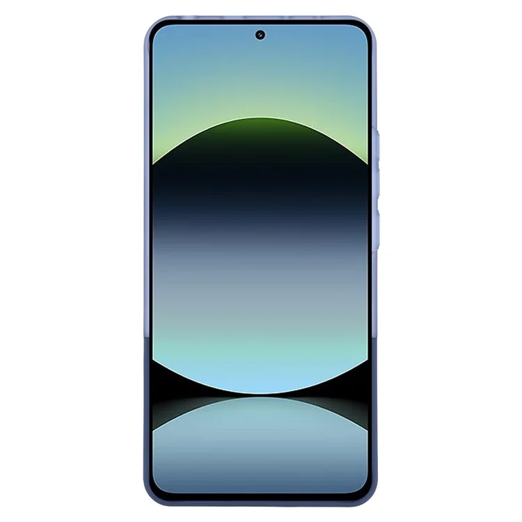 For Xiaomi Redmi Note 14 4G (163.25mm) Case Dual Color Splicing Matte PC Phone Cover Large Camera Cutout - Transparent Blue + Sapphire
