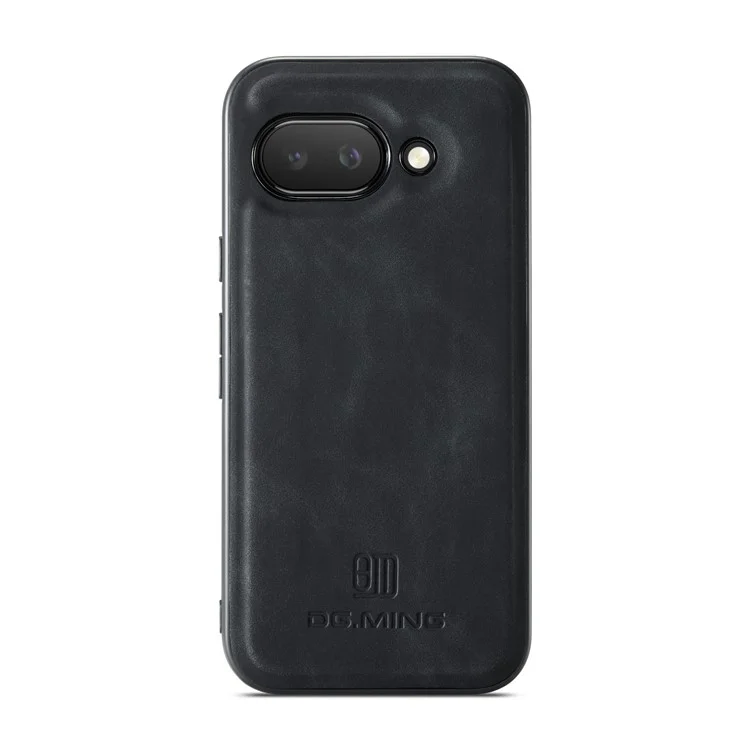 DG.MING Per Google Pixel 9a Cover in Pelle PU con PC + TPU Ibrido Custodia per Cellulare - Nero