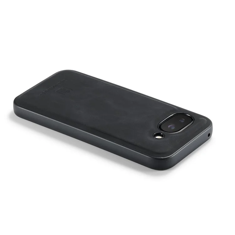 DG.MING Per Google Pixel 9a Cover in Pelle PU con PC + TPU Ibrido Custodia per Cellulare - Nero
