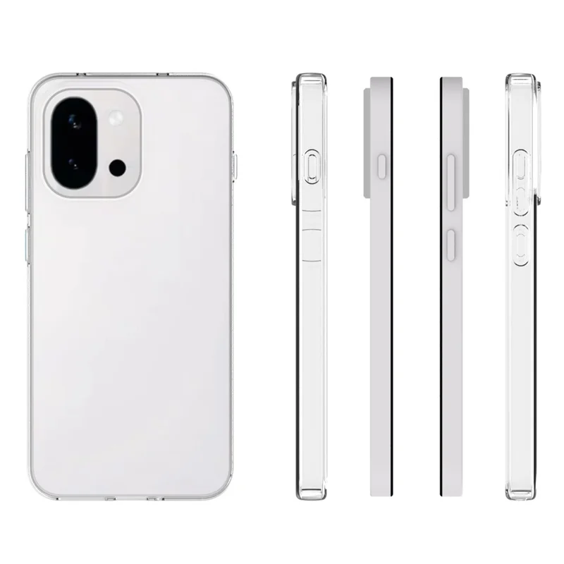 Engångsförpackning för OnePlus 13T 5G-skalskydd, klart, fritt från vattenmärken, TPU-hölje till mobilens baksida