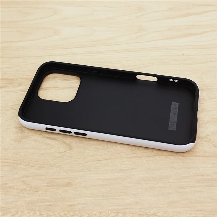 Achat en gros pour Étui iPhone 15 PC + TPU Coque de téléphone vierge Support d'impression par transfert thermique 3D - Blanc Trou large Mat