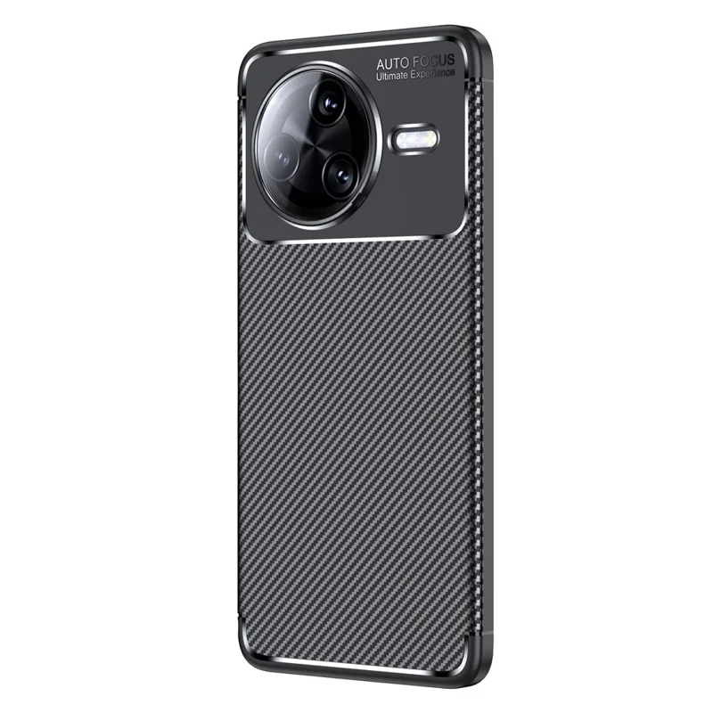 Para Xiaomi Redmi K80 5G / Poco F7 Pro 5G Capa Textura de Fibra de Carbono TPU Dissipação de Calor
