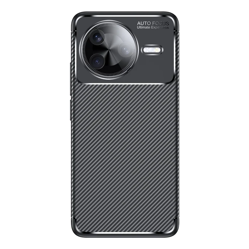 Para Xiaomi Redmi K80 5G / Poco F7 Pro 5G Capa Textura de Fibra de Carbono TPU Dissipação de Calor
