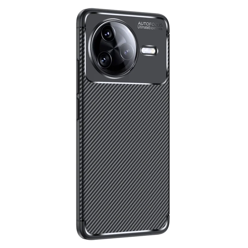 Para Xiaomi Redmi K80 5G / Poco F7 Pro 5G Capa Textura de Fibra de Carbono TPU Dissipação de Calor