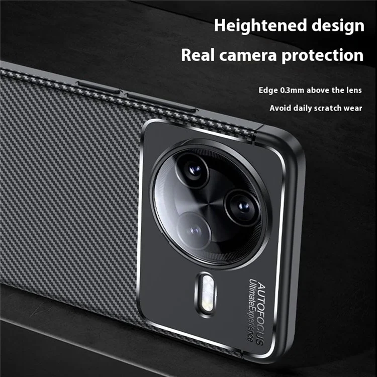 Für Xiaomi Redmi K80 Pro 5G / Poco F7 Ultra 5G Hülle Karbonfaser-Textur TPU Handyhülle Wärmeableitung