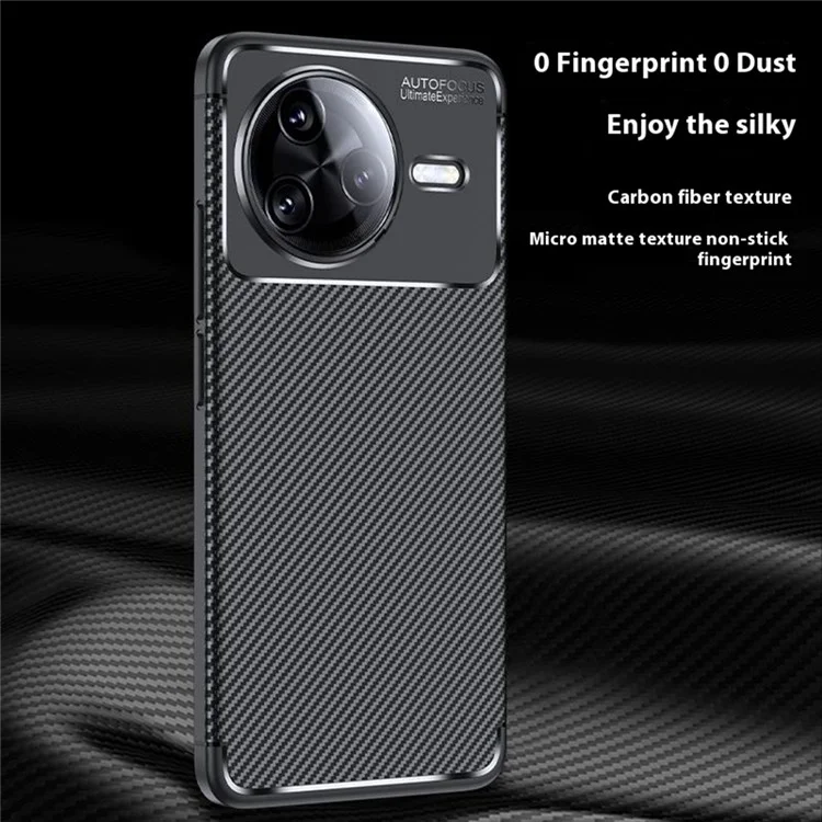 Für Xiaomi Redmi K80 Pro 5G / Poco F7 Ultra 5G Hülle Karbonfaser-Textur TPU Handyhülle Wärmeableitung