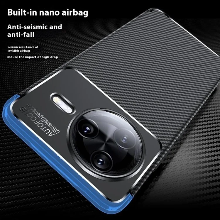 Für Xiaomi Redmi K80 Pro 5G / Poco F7 Ultra 5G Hülle Karbonfaser-Textur TPU Handyhülle Wärmeableitung