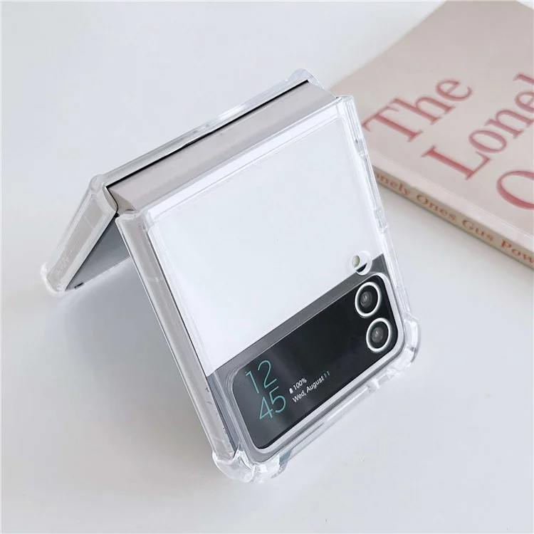 Für Samsung Galaxy Z Flip4 5G kompatibel mit MagSafe Anti-Fall-Handyhülle, weiche TPU + transparente PC-Rückenschutzhülle