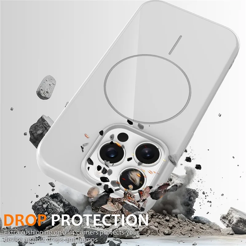 Bulk Purchasing For iPhone 13 Pro Magnetic Case Compatible with MagSafe TPU Phone Back Cover with Lanyard - White