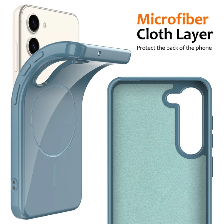 Achat en gros pour étui magnétique Samsung Galaxy S23+ compatible avec MagSafe, coque arrière TPU avec lanière - Bleu