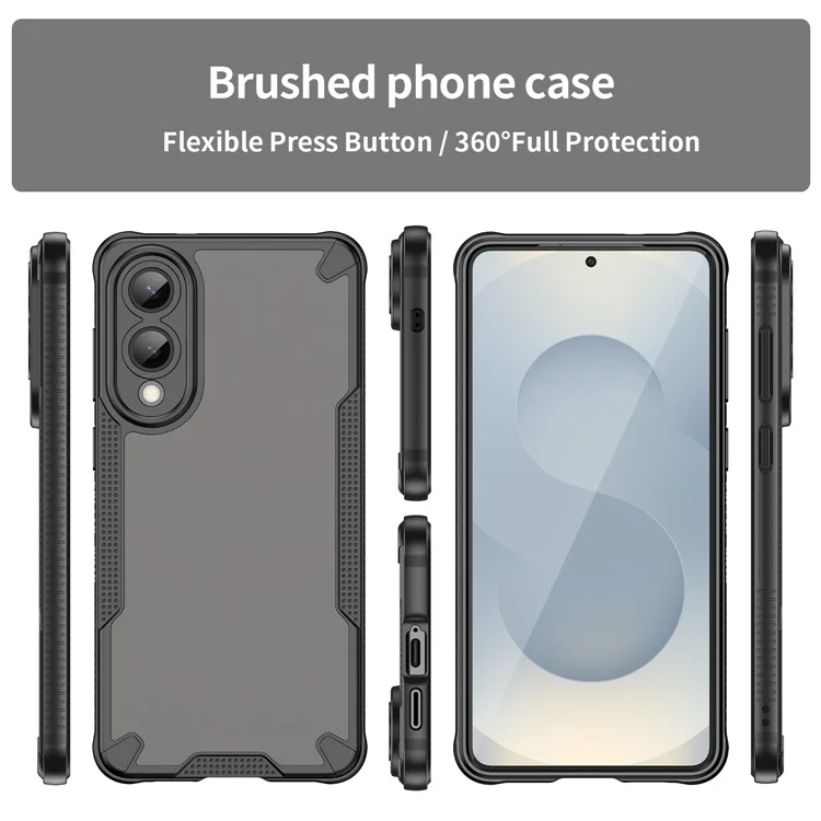 Capa para Samsung Galaxy S25 Edge Híbrida Fosca para Celular - Preto