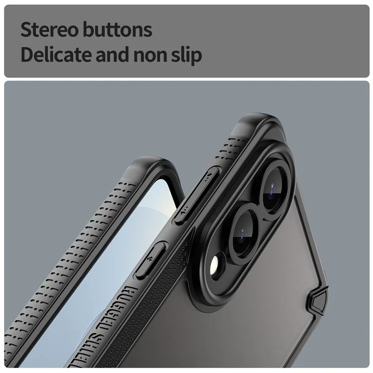 Capa para Samsung Galaxy S25 Edge Híbrida Fosca para Celular - Preto