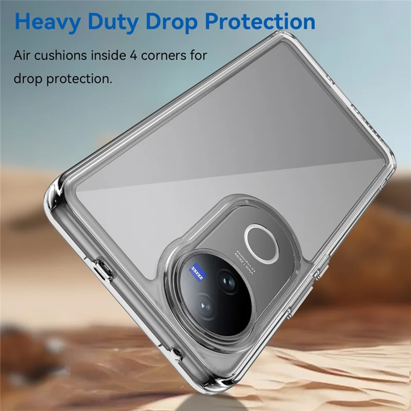 For vivo V50 5G Case TPU + Acrylic Protective Clear Phone Cover - Transparent