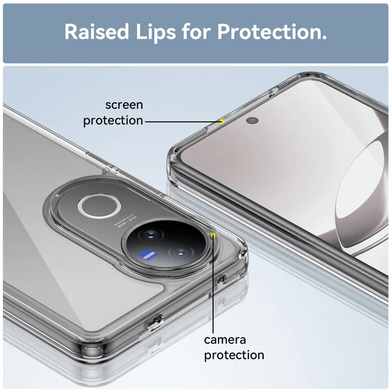 For vivo V50 5G Case TPU + Acrylic Protective Clear Phone Cover - Transparent