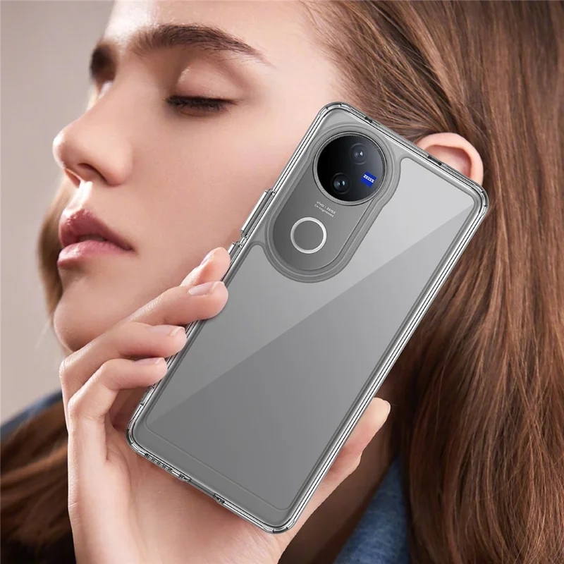 For vivo V50 5G Case TPU + Acrylic Protective Clear Phone Cover - Transparent