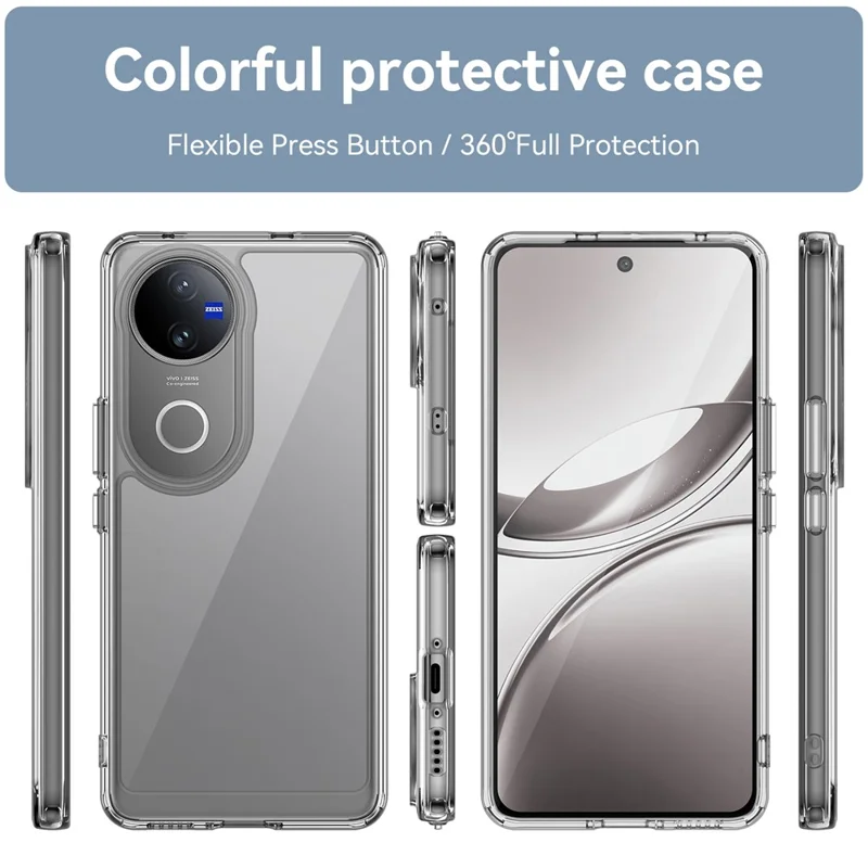 For vivo V50 5G Case TPU + Acrylic Protective Clear Phone Cover - Transparent