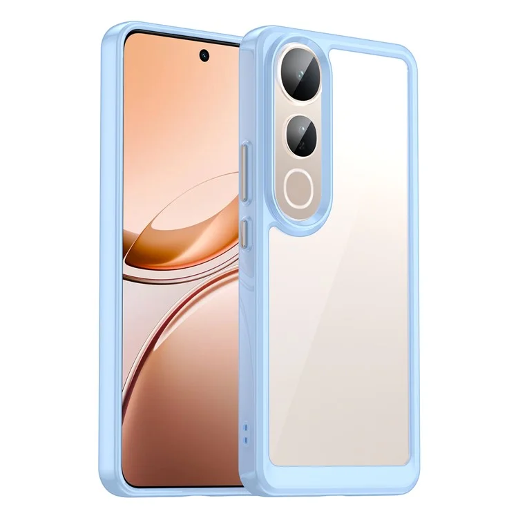 For vivo V50 Lite 5G / 4G Case TPU + Acrylic Protective Clear Phone Cover - Blue
