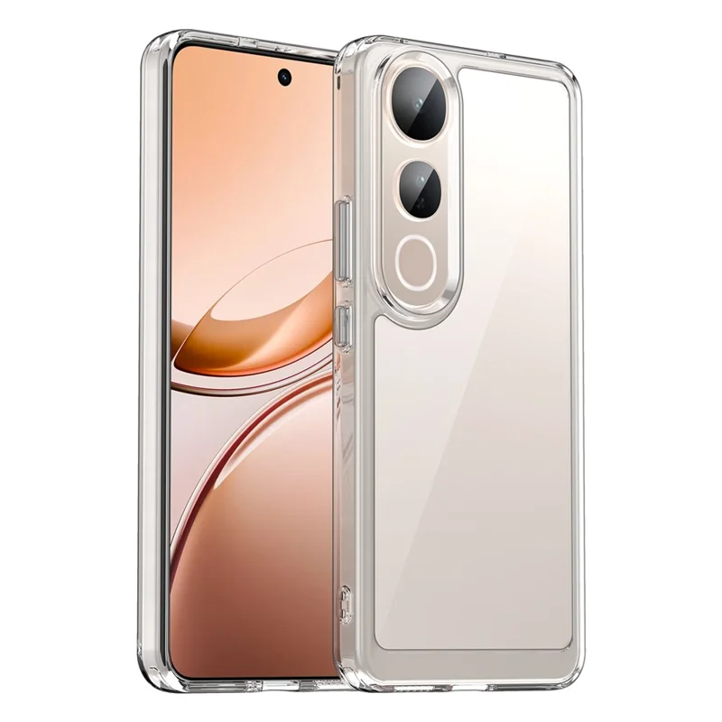 For vivo V50 Lite 5G / 4G Case TPU + Acrylic Protective Clear Phone Cover - Transparent