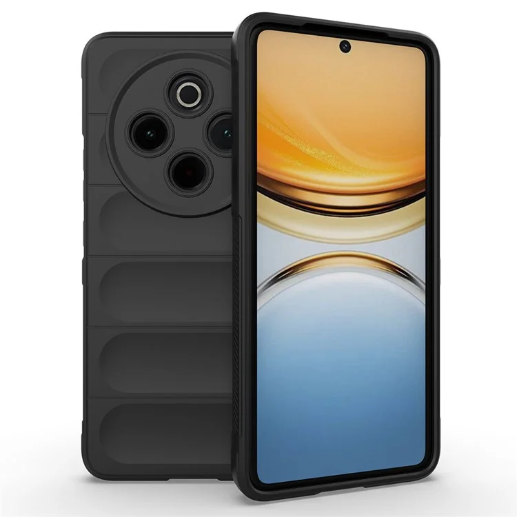 Чехол для vivo Y300 Pro 5G Противоударный мягкий TPU прочный задний чехол для телефона - Черный