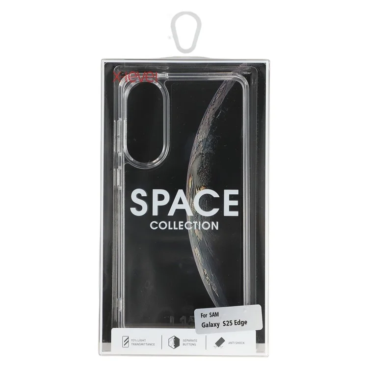 X-LEVEL For Samsung Galaxy S25 Edge Case PC + TPU Transparent Anti Drop Phone Cover