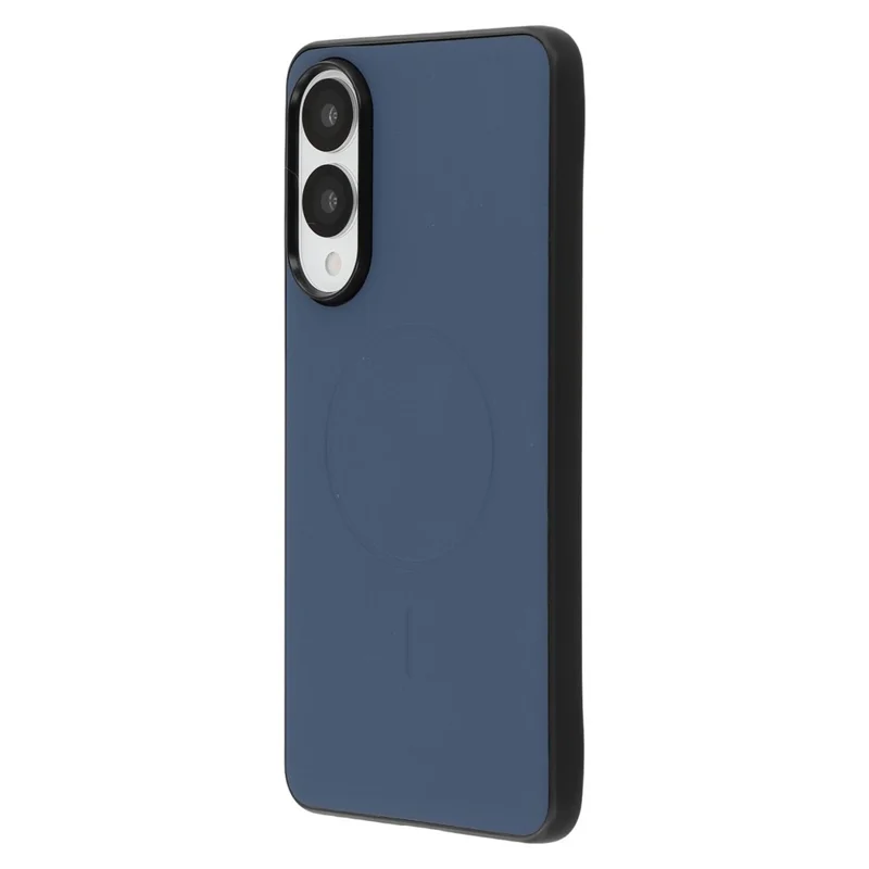 X-LEVEL For Samsung Galaxy S25 Edge Case Compatible with MagSafe PC+TPU+PU Phone Back Cover - Blue