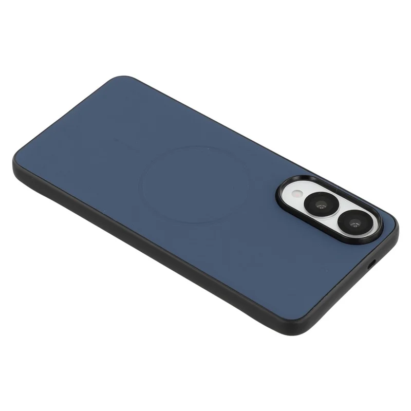 X-LEVEL For Samsung Galaxy S25 Edge Case Compatible with MagSafe PC+TPU+PU Phone Back Cover - Blue