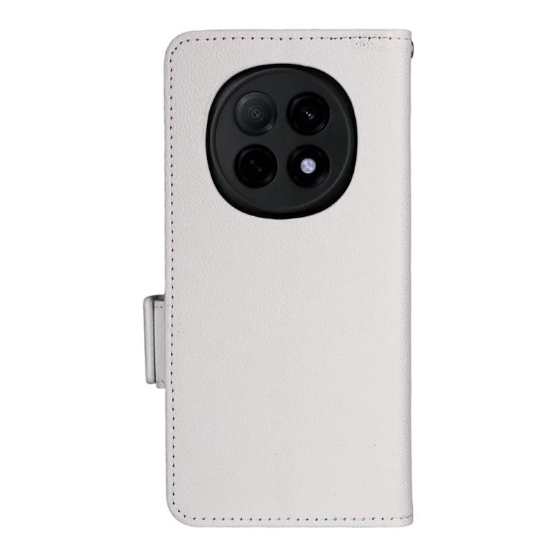 For Oppo F29 Pro 5G (Global) / A5 Pro 5G (China) Case with Wrist Strap Litchi Texture PU Leather Wallet Phone Cover - White