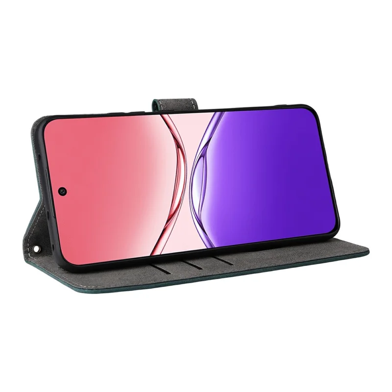 For Oppo F29 Pro 5G (Global) / A5 Pro 5G (China) Case Wallet RFID Blocking PU Leather Cover Stand with Strap - Green