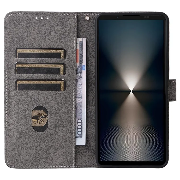 Für Sony Xperia 1 VII Hülle Geldbörse RFID-Blocking PU-Leder Schutzhülle Ständer mit Trageriemen - Grün