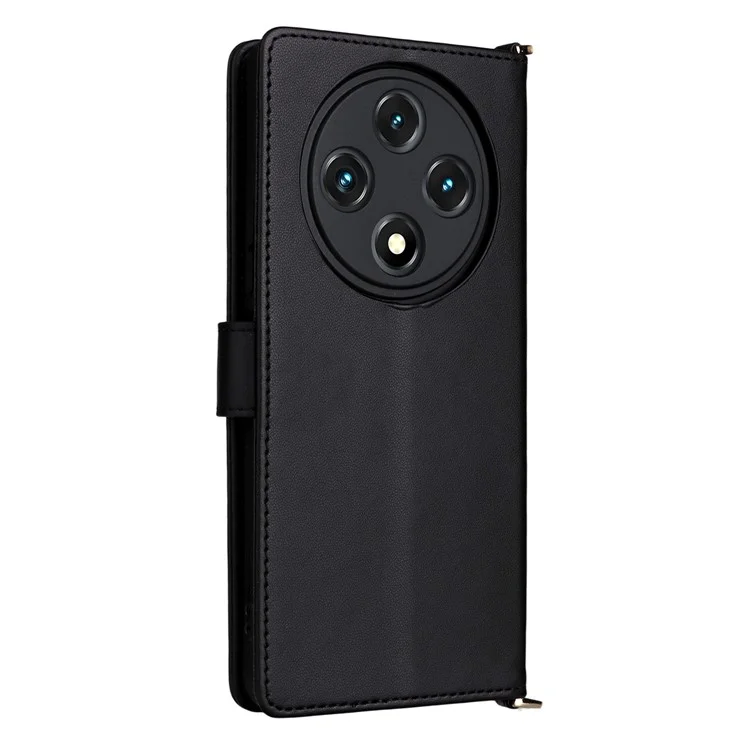 Standfunktion Brieftasche Hülle mit Schulter- / Handgelenkband für Umidigi G100A / G100 5G / G100 Lederhülle - Schwarz