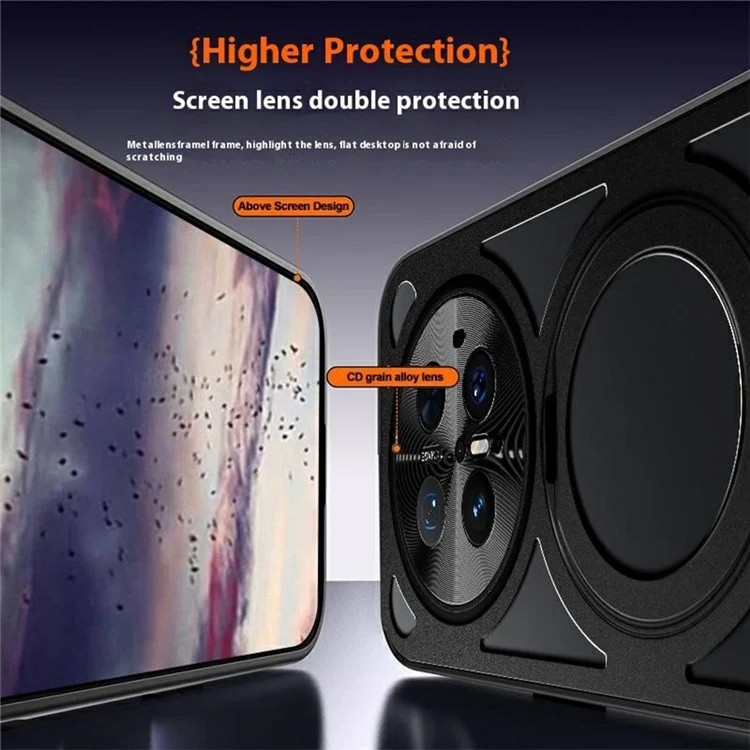 Pour Huawei Mate 70 Pro / Mate 70 Pro+ Étui avec Support Magnétique et Dissipation Thermique - Silicone + PC + Pare-chocs Métallique - Noir
