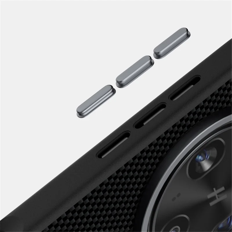 ABEEL för Oppo Find X8s 5G skal kompatibelt med MagSafe tryckt PC TPU aluminiumlegering läderskydd - Svart