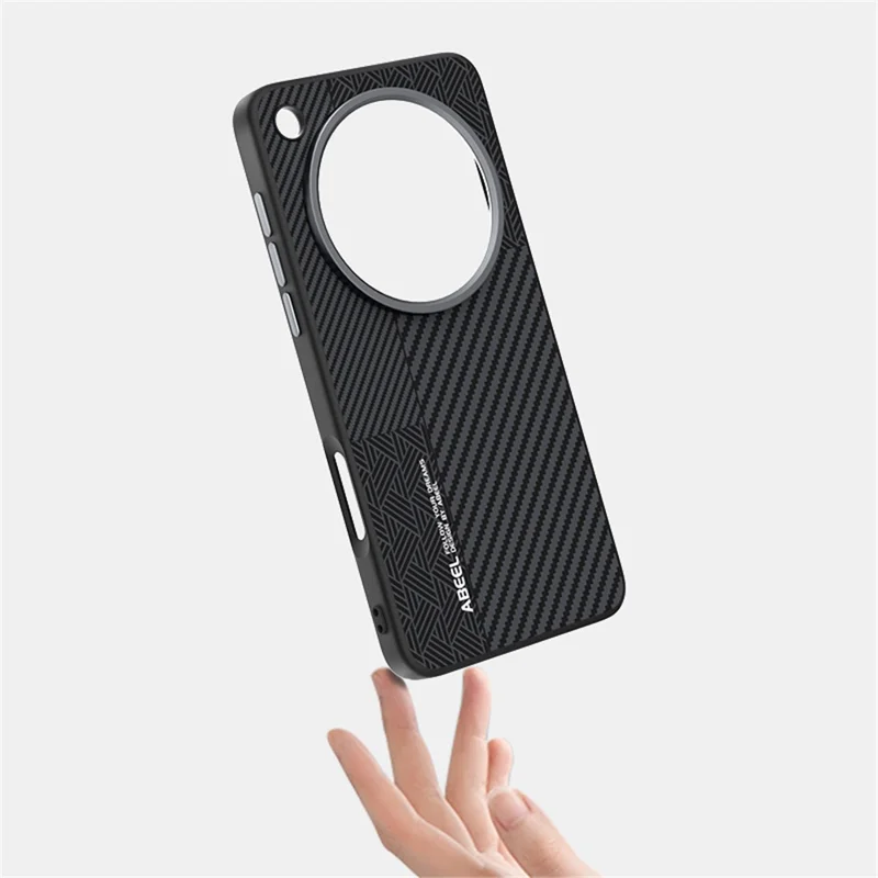 ABEEL Para Oppo Find X8s 5G Capa Magnética PC + TPU + Liga de Alumínio + Capa para Telemóvel em Pele PU - Textura 3