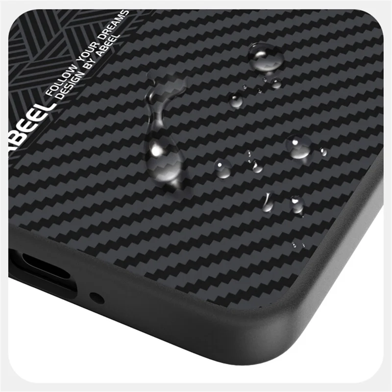 ABEEL Para Oppo Find X8s 5G Capa Magnética PC + TPU + Liga de Alumínio + Capa para Telemóvel em Pele PU - Textura 3