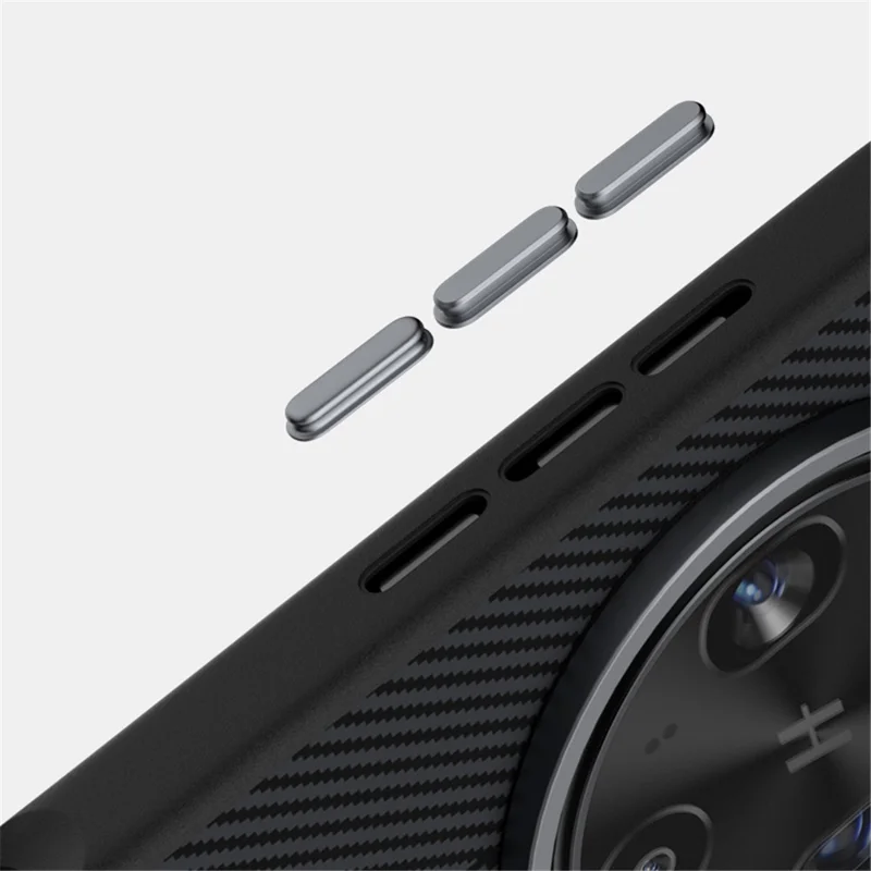 ABEEL Para Oppo Find X8s 5G Capa Magnética PC + TPU + Liga de Alumínio + Capa para Telemóvel em Pele PU - Textura 3