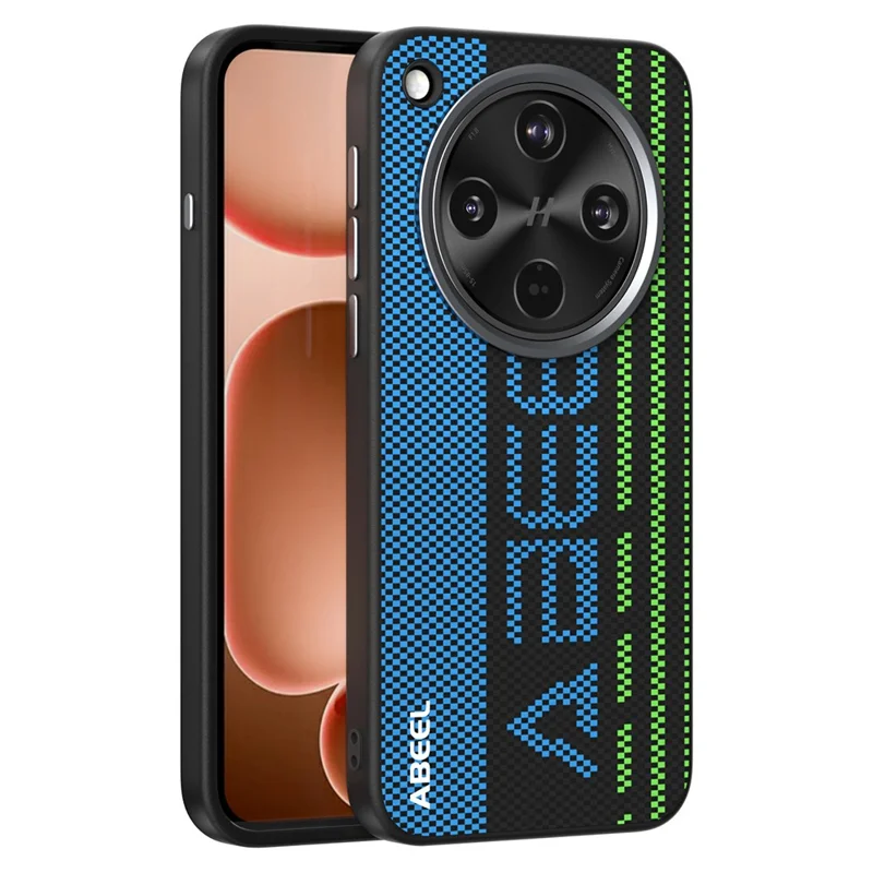 ABEEL For Oppo Find X8s+ 5G Magnetic Case Micro-Embossing 6D Printed PC TPU Aluminum Alloy Leather Phone Cover - Outstanding No. 1