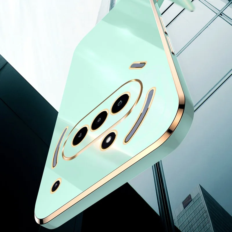 XINLI For Nothing Phone (3a) Case TPU Phone Cover with Electroplating Frame - White