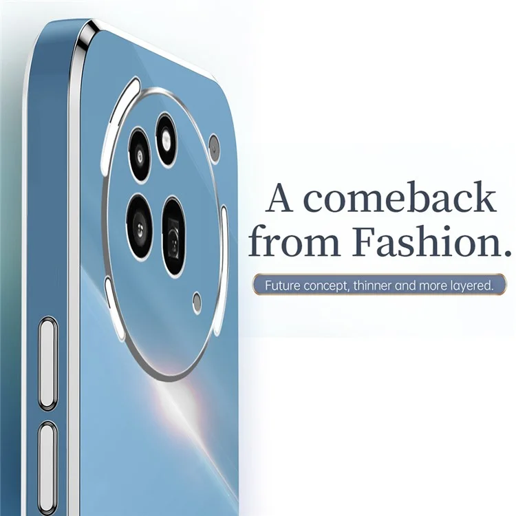 Funda XINLI para Nothing Phone (3a) Pro con Marco Electrolítico de TPU - Cian